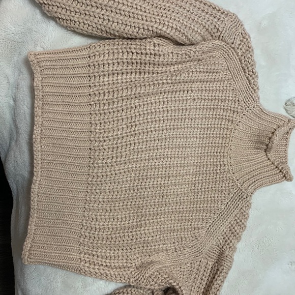H&M pink sweater mock neck - Picture 3 of 3